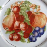 6 Fruit decorated plates Pillivyt France