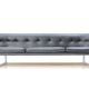 Sofa leatherette and chrome France 1970 s
