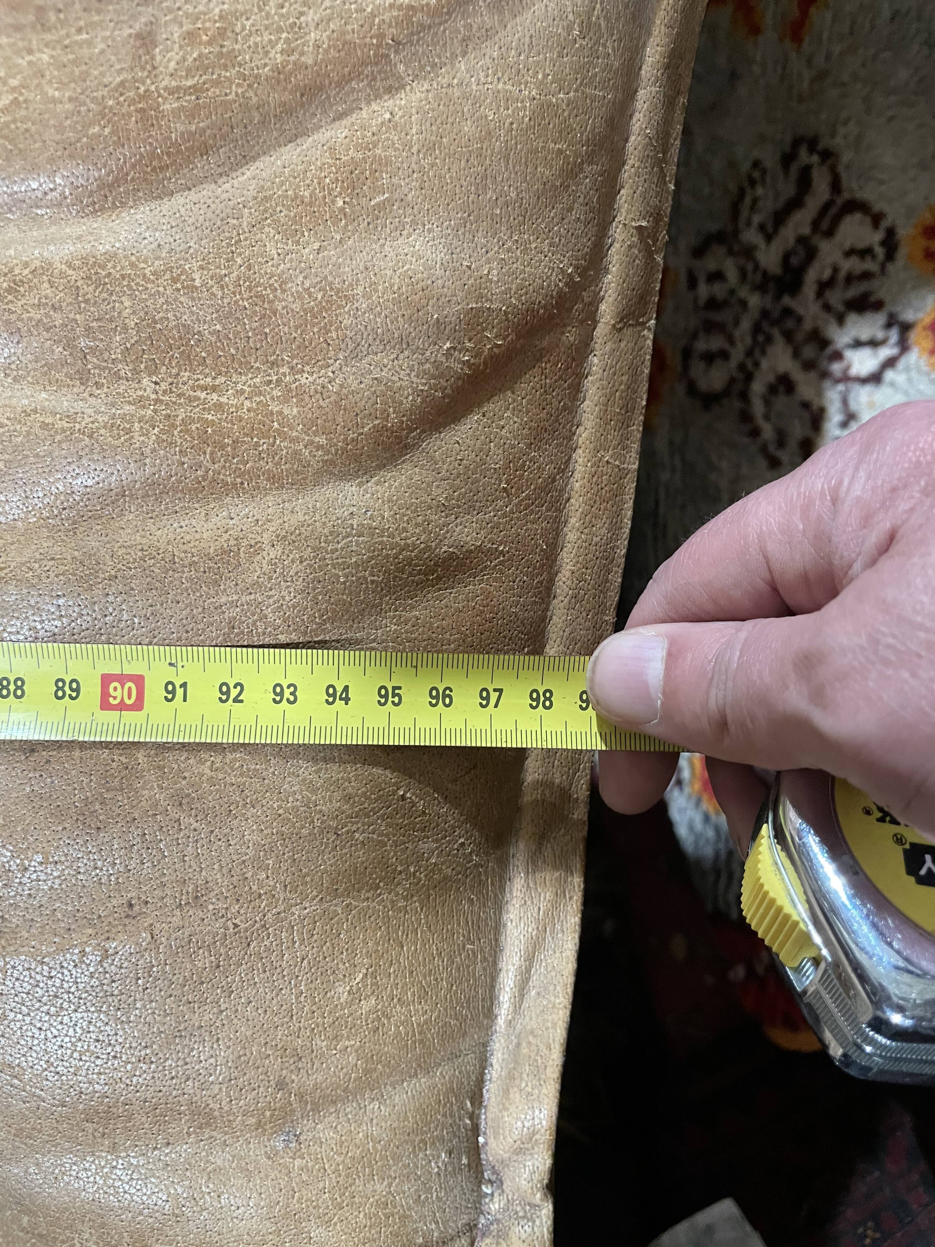 Pair of armchair heater leather havana 70"