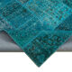 Handmade oriental contemporary 200 cm x 298 cm blue patchwork carpet