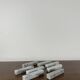 Set of 8 white marble knife holders