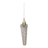 Vintage molded glass tulip pendant light