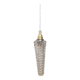 Vintage molded glass tulip pendant light
