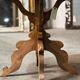 Round table in pitch pine and oak