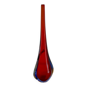 Murano glass soliflore vase by Flavio Poli