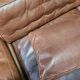 Antonello Mosca giorgetti sofa royal 1970's cognac leather / patina