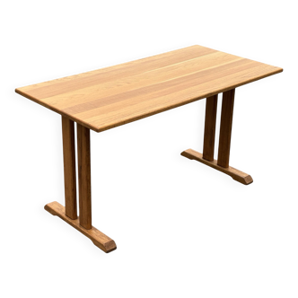Vintage oak shaker dining table minimalist design 70's