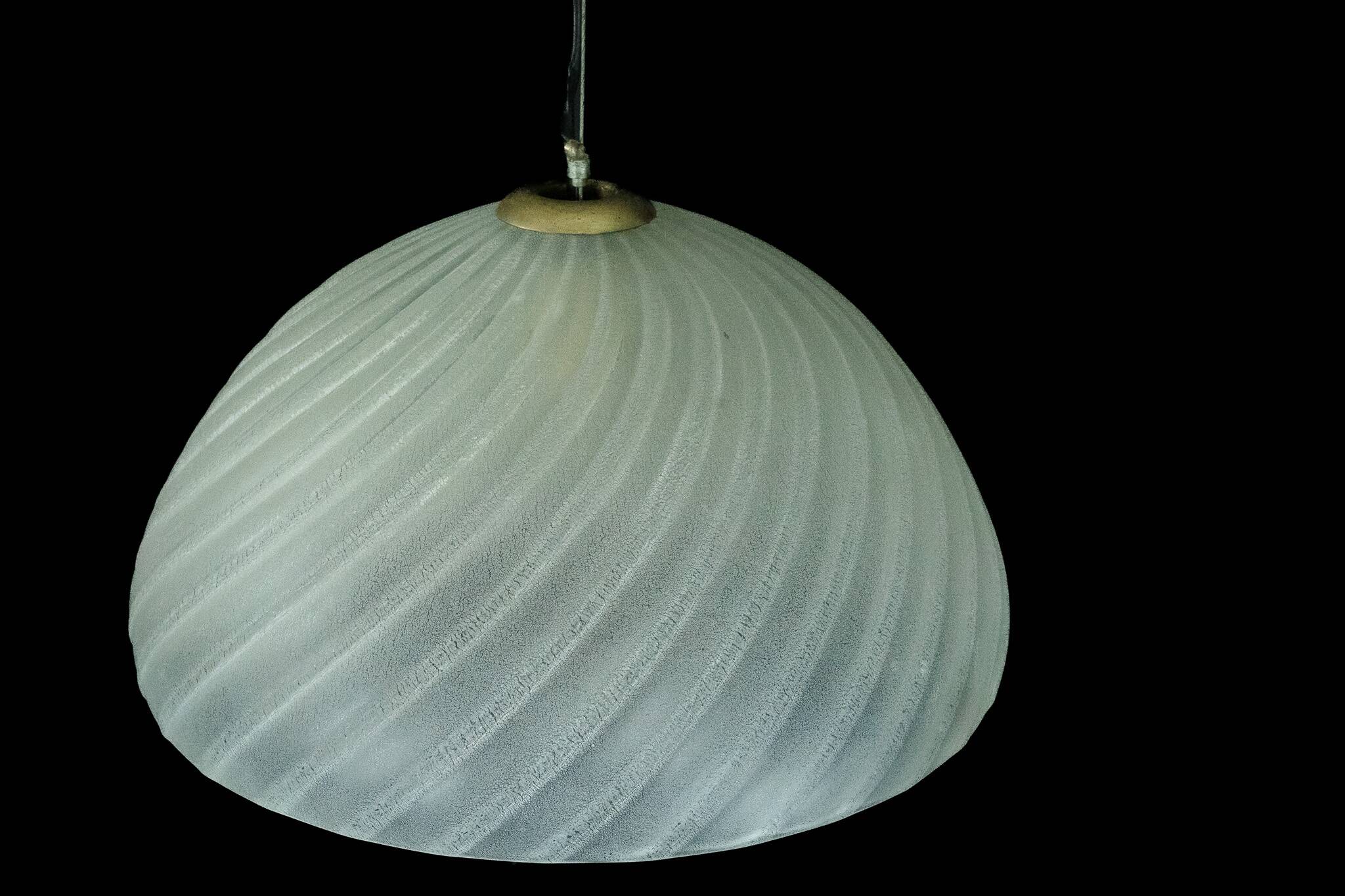 Barbini Murano Glass Pendant Lamp, Early 1980s