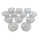 Set of 12 dessert / ice cream bowls in crystal - Daum Nancy France - Circa