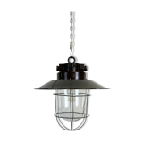 Industrial factory hanging lamp, 1960s