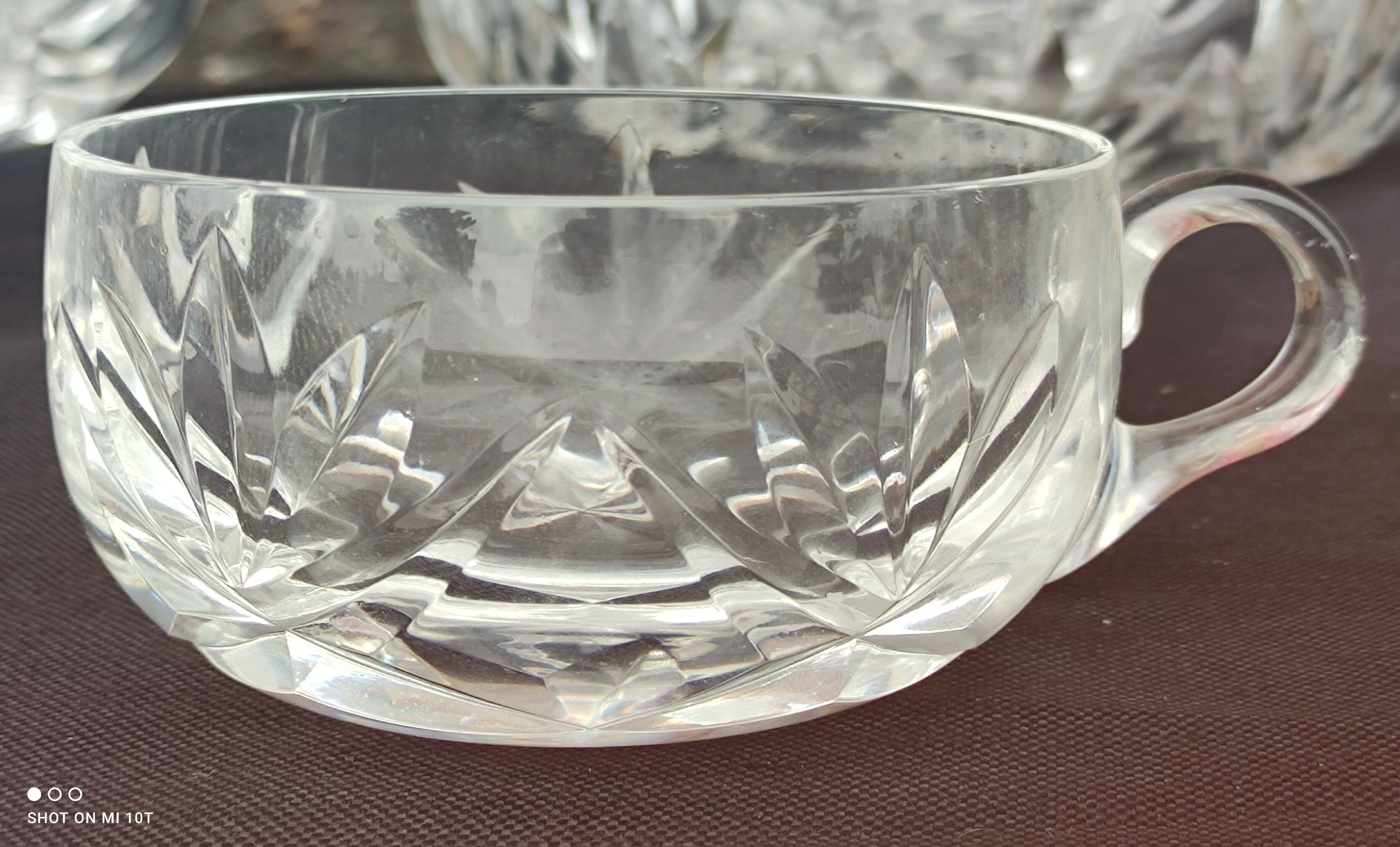 Ancien service a punch en cristal Saint Louis