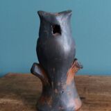 Owl whistle in zoomorphic terracotta