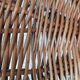 Fauteuil rotin corbeille des années 50