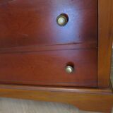 3-drawer chest of drawers with ogee - Louis Philippe style - 80s