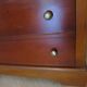 3-drawer chest of drawers with ogee - Louis Philippe style - 80s