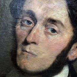 Portrait of notable 1839 signed Coqueret