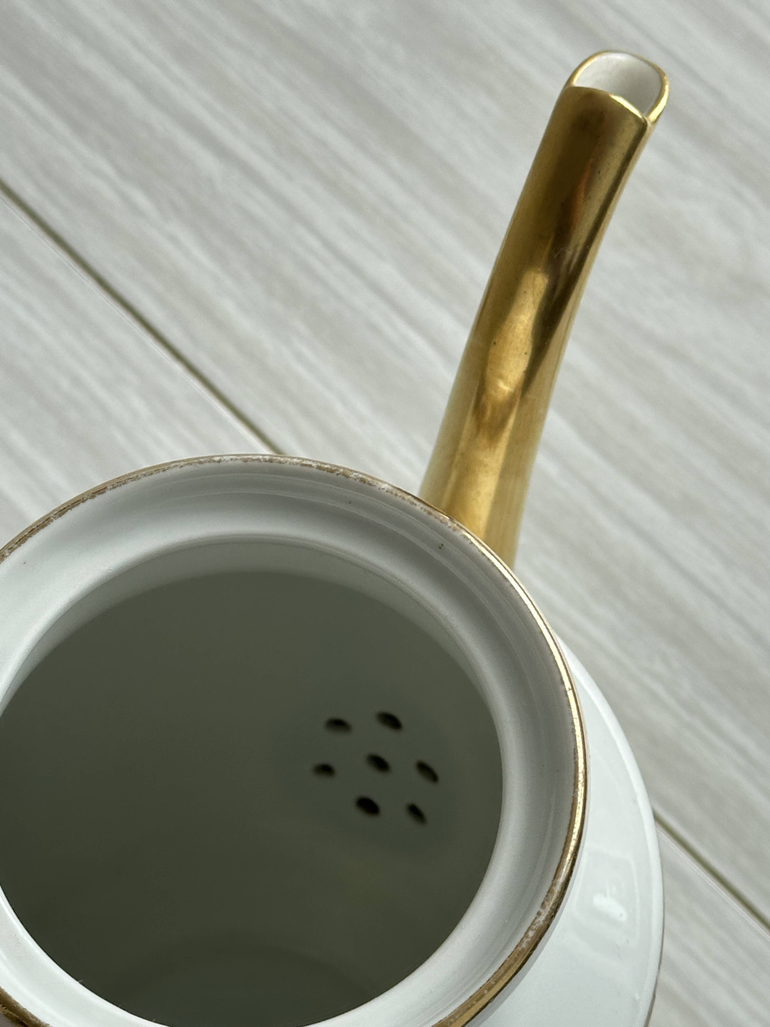 Limoges Vignaud porcelain teapot.