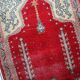Old turkish konya handmade carpet 69cm x 108cm 1920s, 1c500