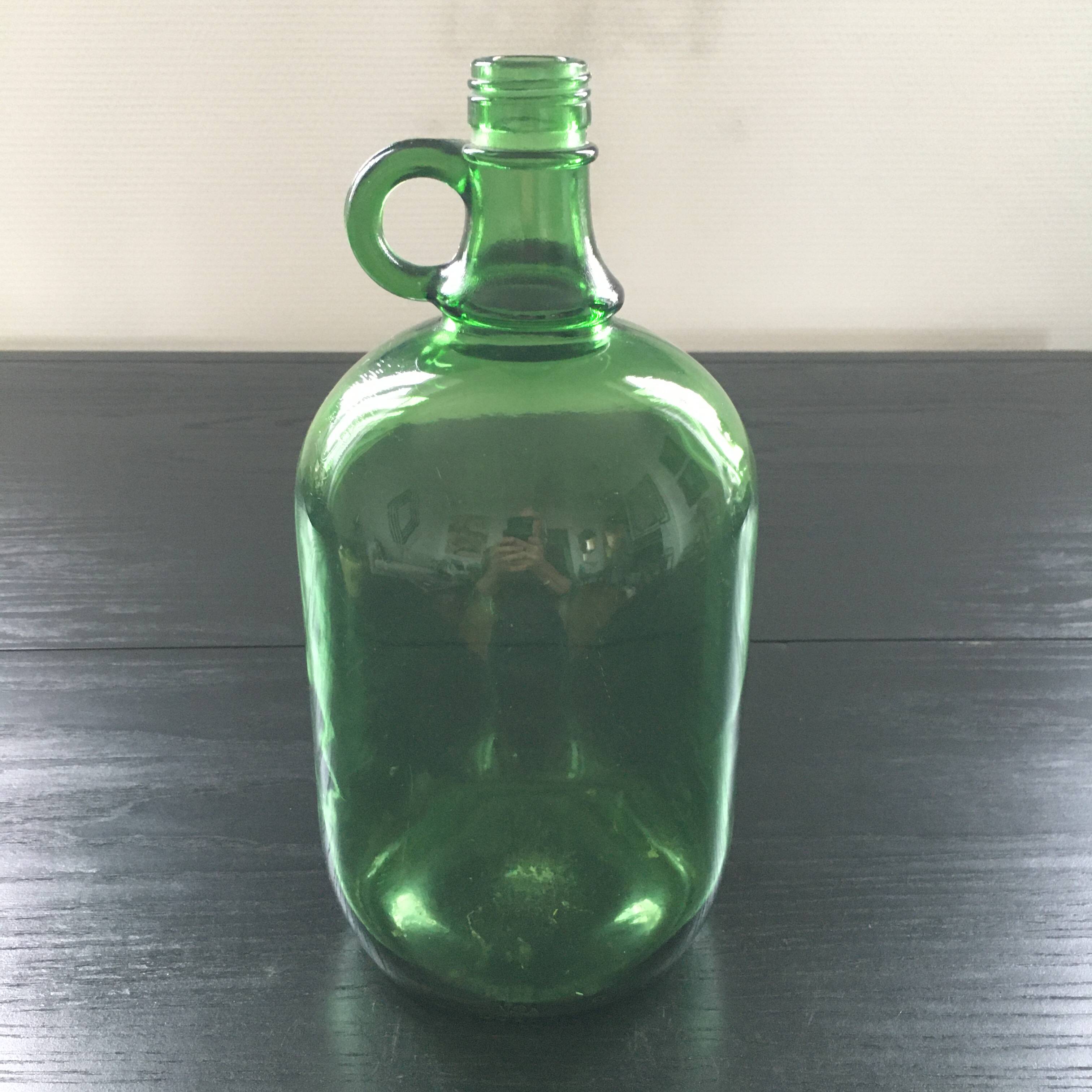 Olive green demijohn