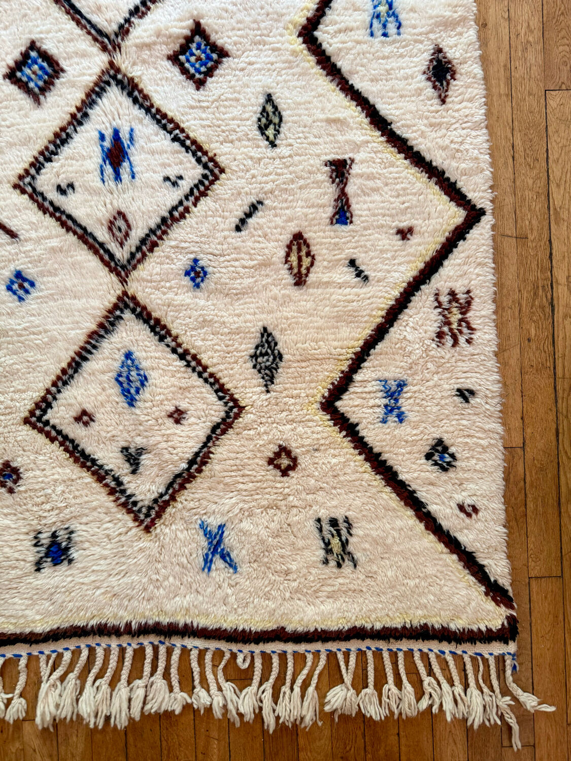 Tapis berbère béni Ouarain 132 x 249