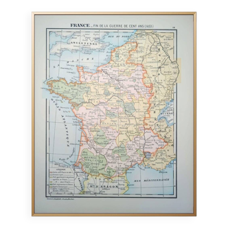 Imprimée en 1900, la France en 1453