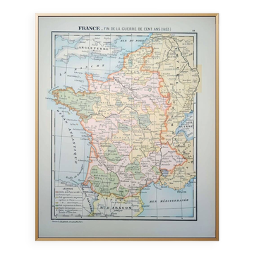 Printed in 1900, France in 1453. Original Authentic Vintage.