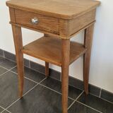 Table d'appoint chêne années 40
