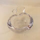 Apple-shaped glass trinket tray, 1970