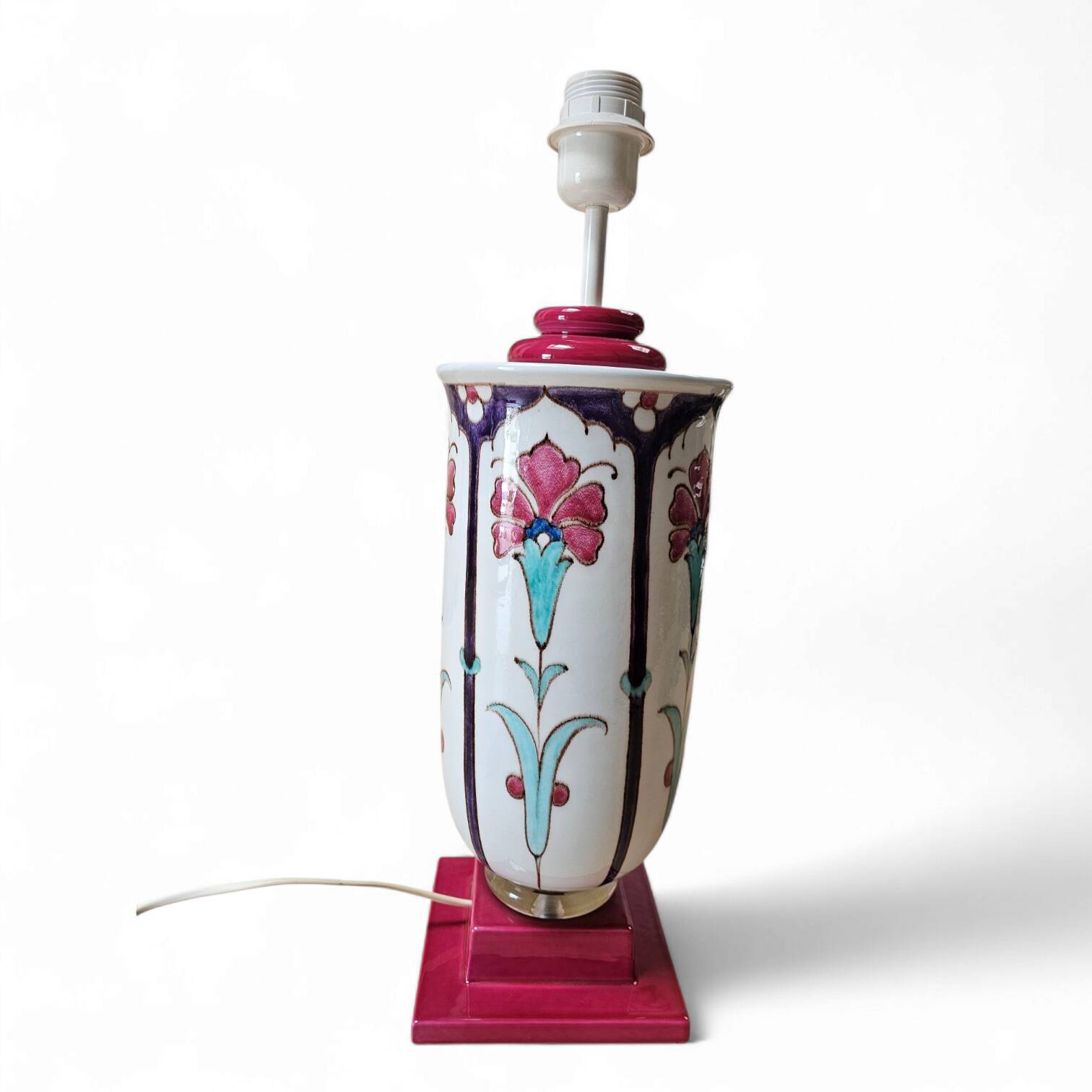 Bitossi/ ceramic table lamp 1980s / vase lamp / marked