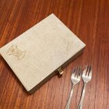 Set of 11 silver-plated cake/oyster forks Guildart 1960 vintage