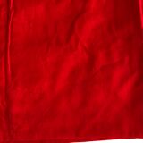 Old red tablecloth