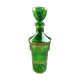 Green glass decanter
