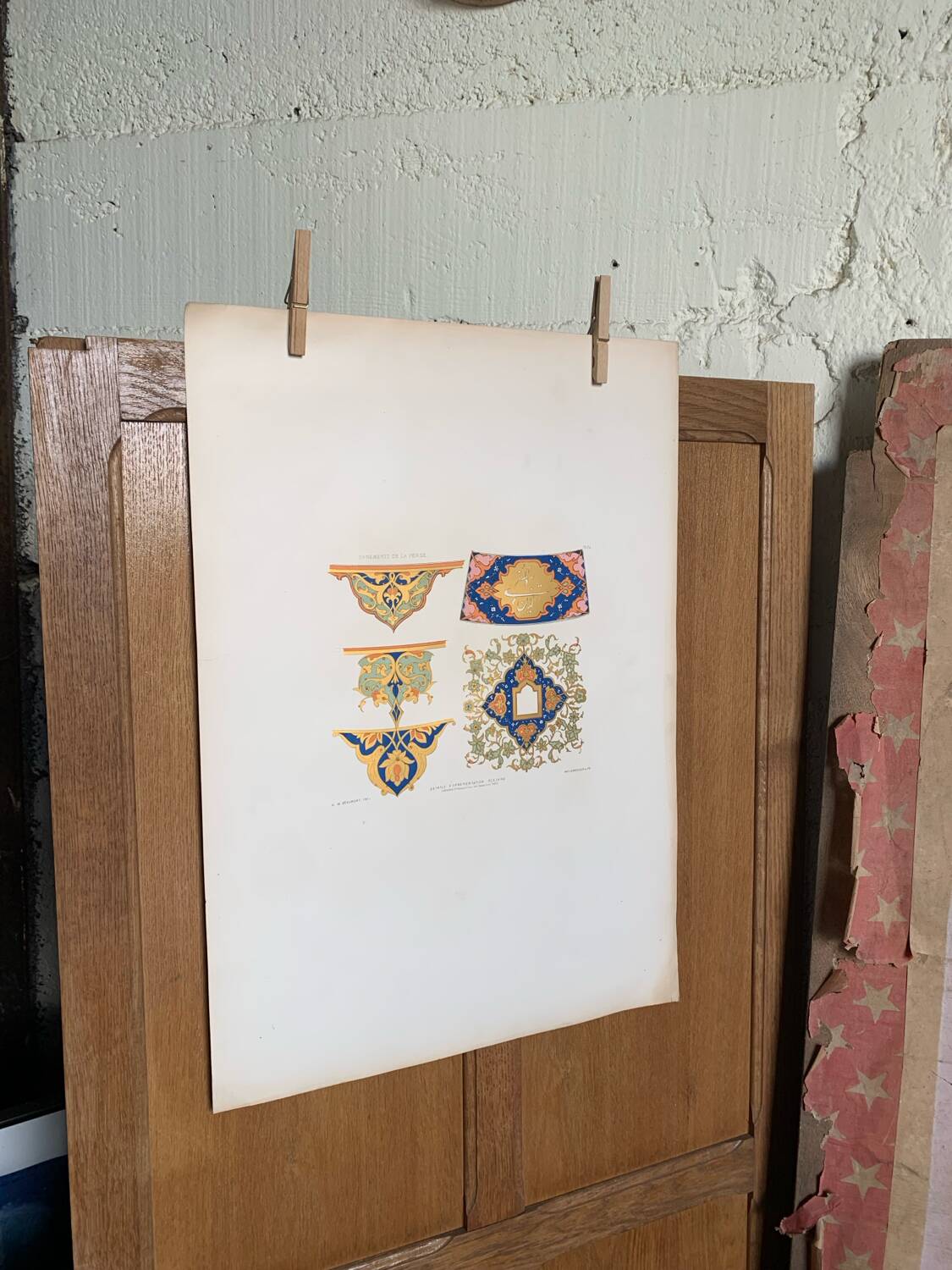 Ancient Oriental Lithography - Ornaments of Persia