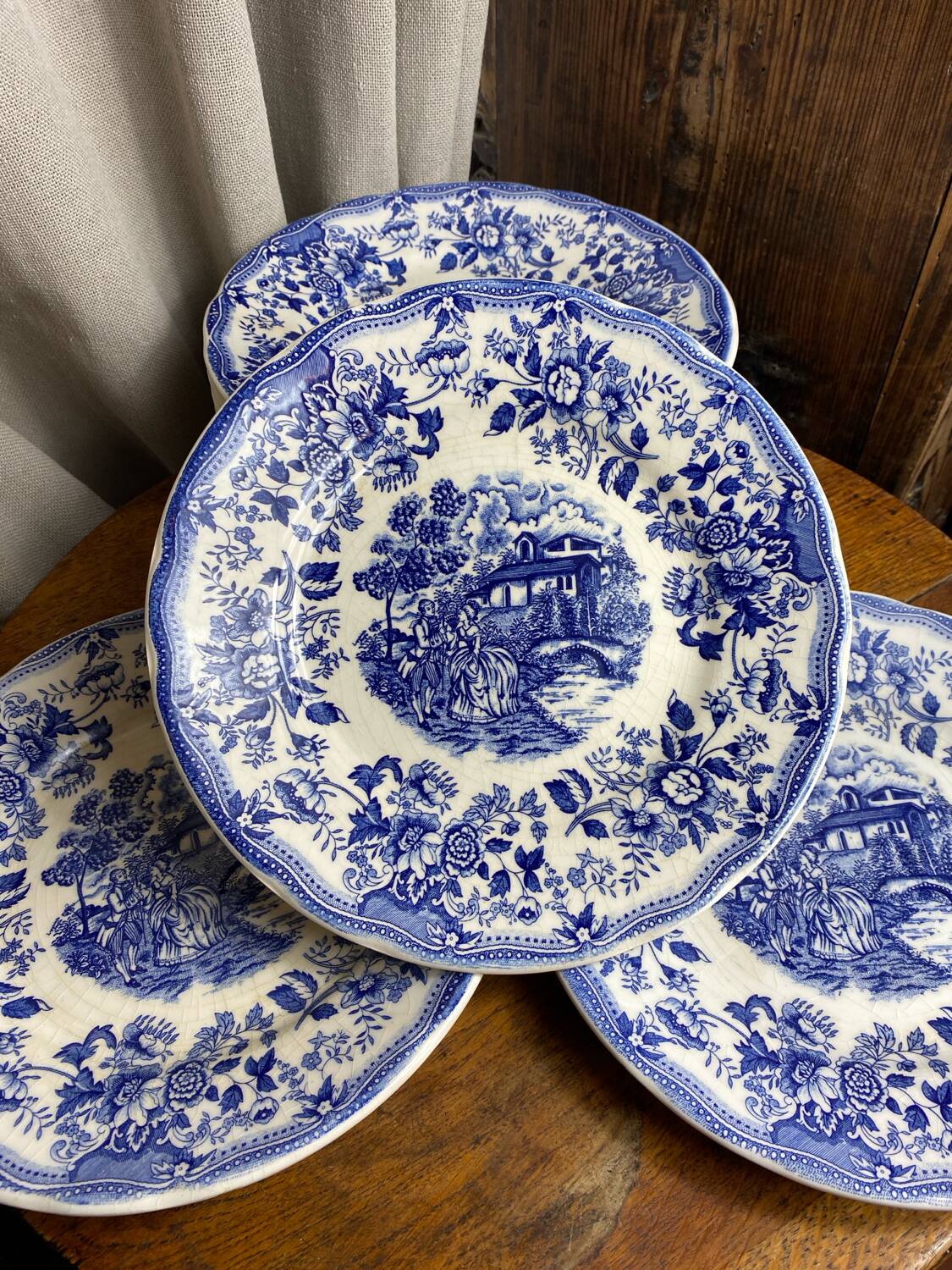 Twelve ironstone plates