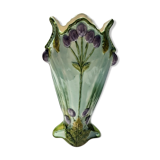 Art Nouveau ceramic dabbling vase