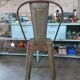 Aged industrial stool