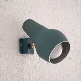 1950s/60s Scandinavian Blue Wall Lamp