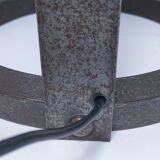 60s steel link floor lamp base