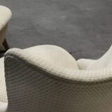 Armchair wing chair egg Barrel 50s modernist