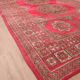 Pink Vintage Moroccan Rug 208 x 384 cm, Berber Wool Rug Handmade, Boho Rug