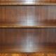 Pair of Open Low Bookcases in Flamed Mahogany