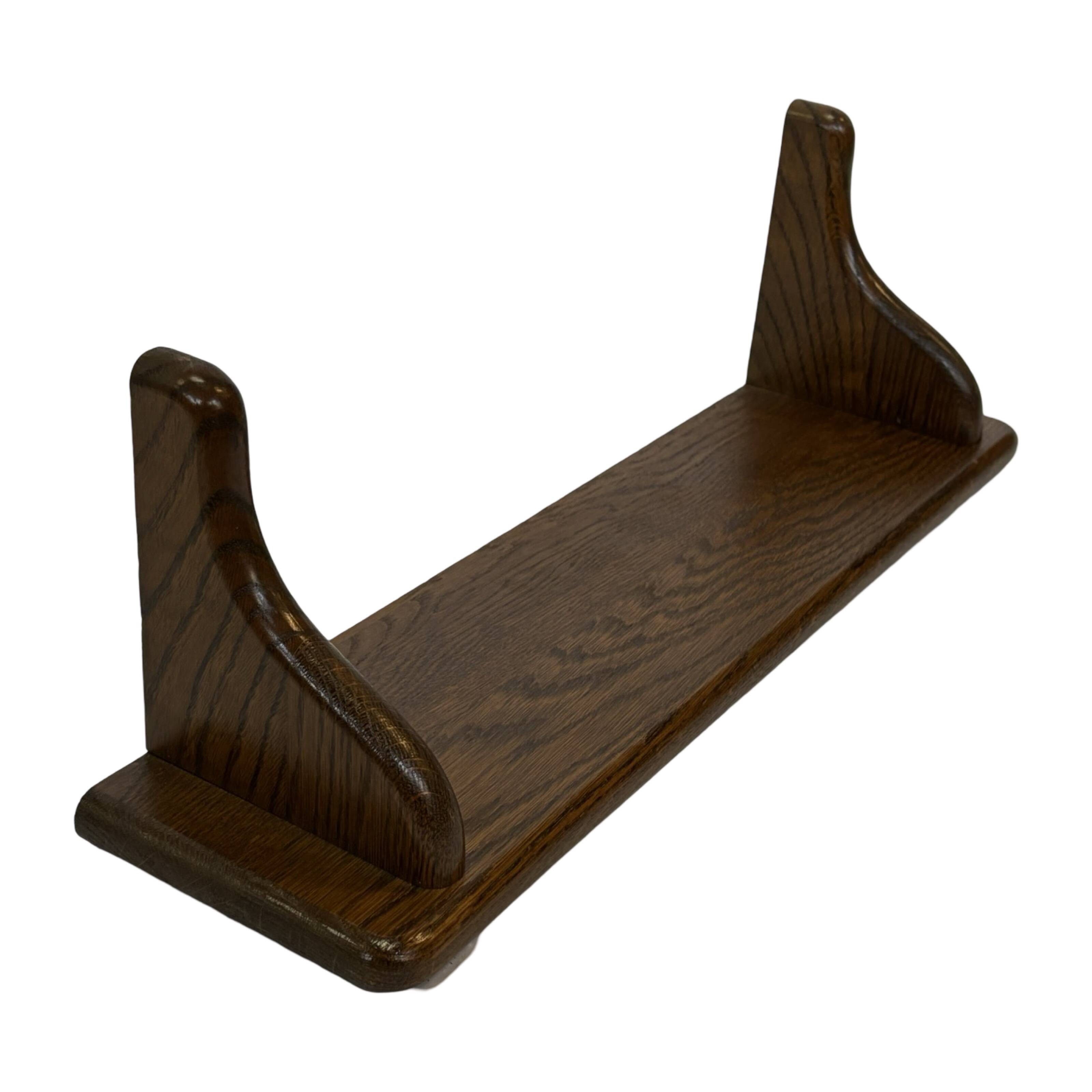 Vintage wall rack book shelf 1970s wood minimalist design