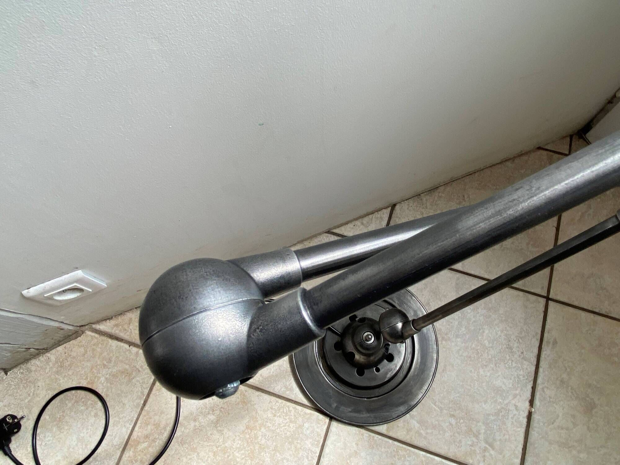 Jieldé 5-arm floor lamp, 40cm, graphite, industrial style, Jean Louis Domecq, 1950s vintage