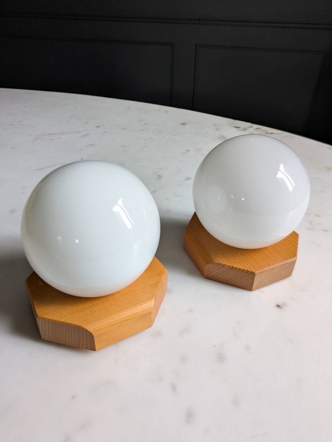 80's Wall Sconces Duo