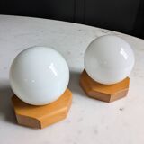 80's Wall Sconces Duo