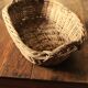 Wicker basket with two oval handles