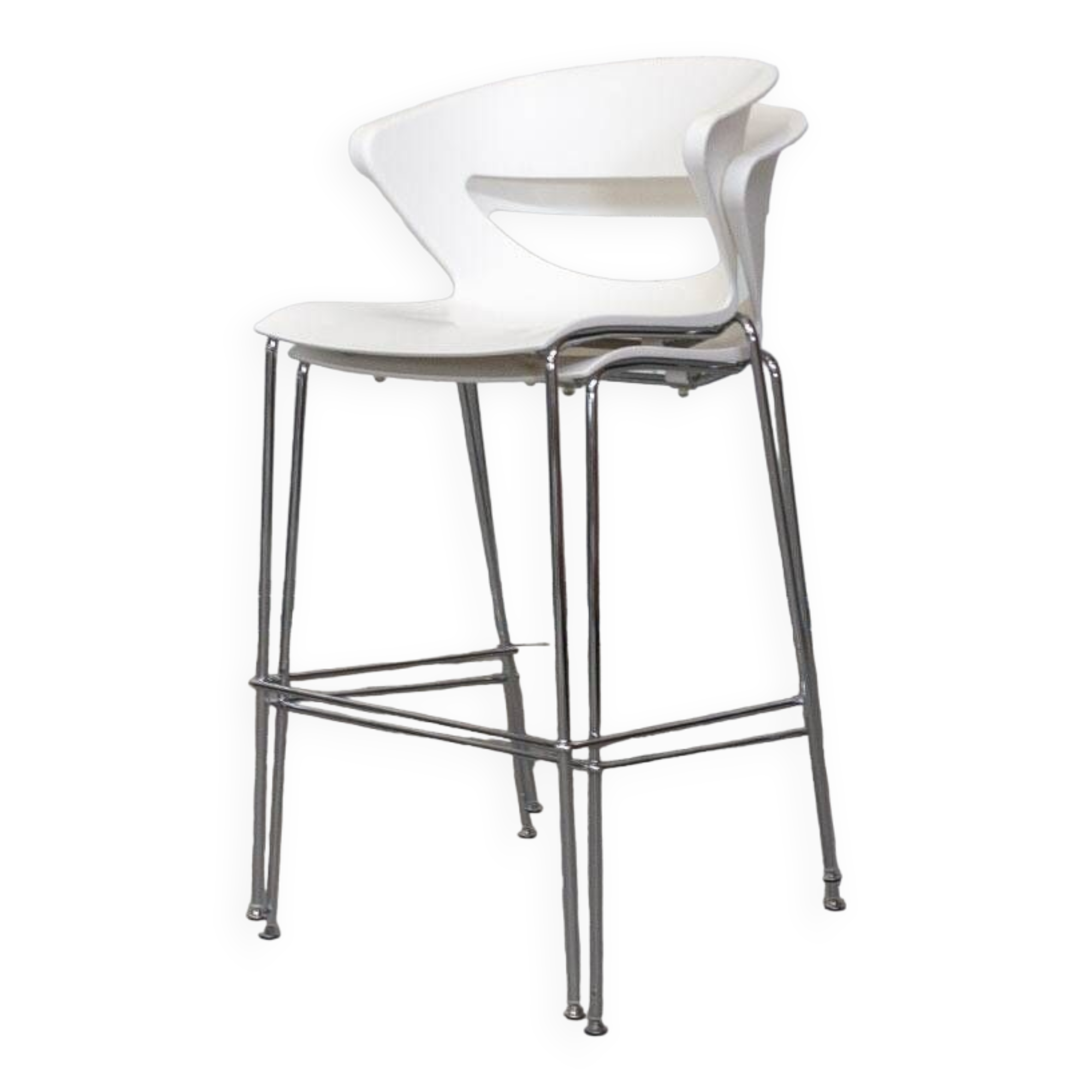 Kicca Stool High Stool from Kastel in White plastic