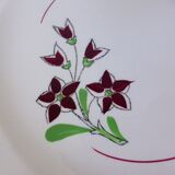 Set of 4 vintage porcelain dinner plates from the Salins factory