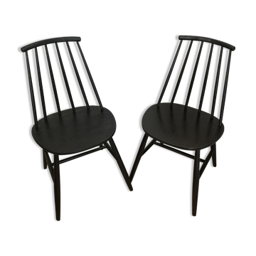 Pair of Scandinavian chairs Hagafors 1950