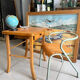 Bureau enfant Baumann en bois et chaise Hitier vintage